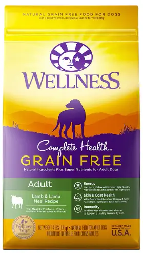 Wellness Complete Health Grain Free Dry Dog Food Adult Natural Made in USA No Meat by Products Fillers Artificial Flavors or Preservatives Added Vitamins Minerals and Taurine 2