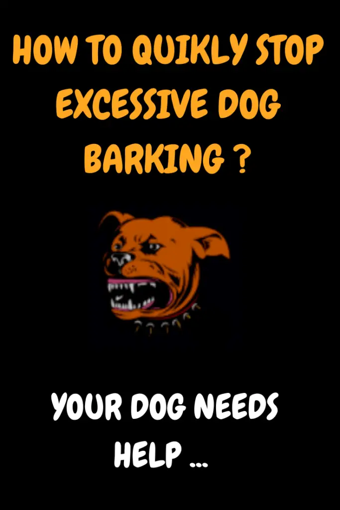 stop excessive dog barkin