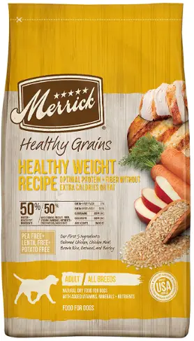 Merrick Real Meat Dry Dog Food Health Weight Recipe