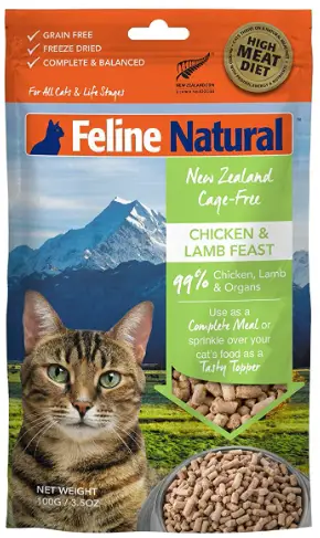 Feline Natural Grain-Free Freeze Dried Cat Food