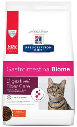 Hill's Prescription Diet Gastrointestinal Biome Digestive/Fiber Care Cat Food, Veterinary Diet