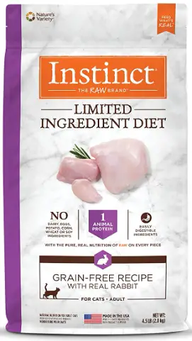 Instinct Limited Ingredient Cat Food, Limited Ingredient Diet Natural Grain Free Dry Cat Food